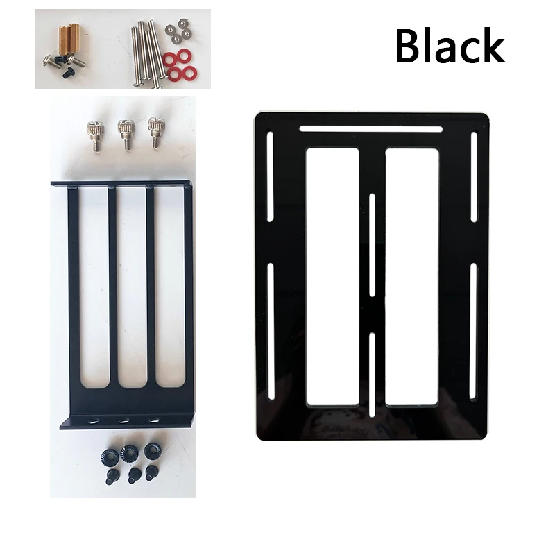 Chassis 12cm posisi kipas kartu video braket tetap kartu grafis GPU ke vertikal rak penghilang panas