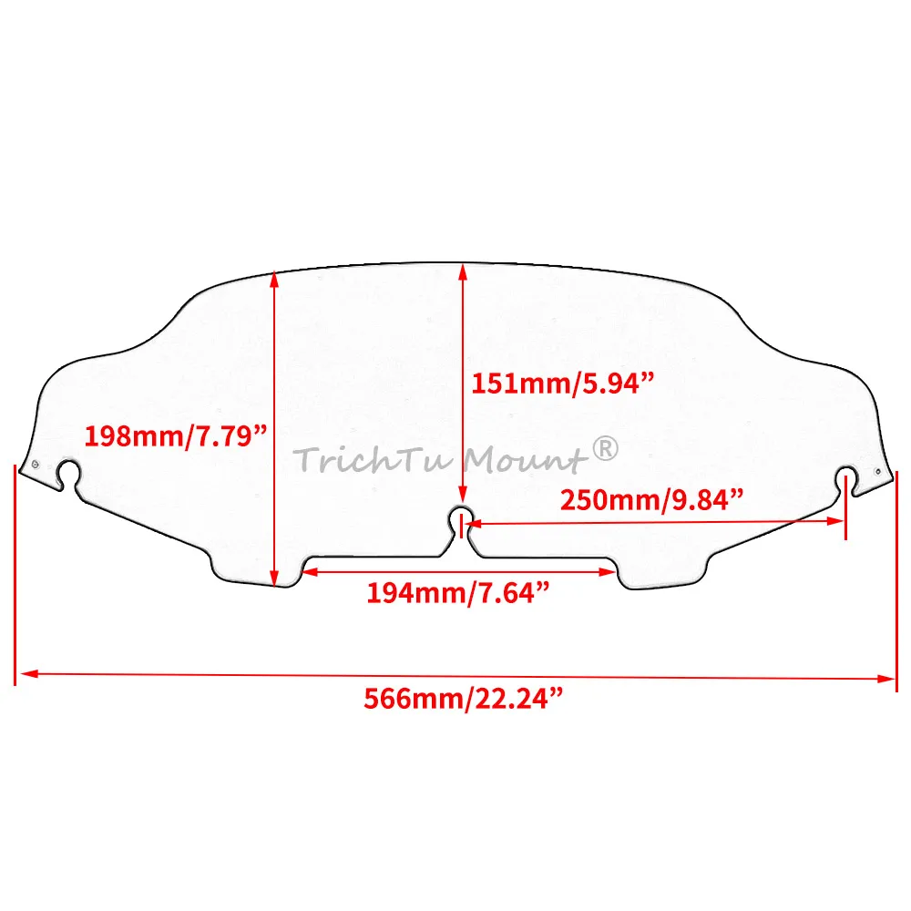 High Quality Windscreen Wind Deflector Fit For Harley Street Glide Electra Glide Ultra Limited Trike 1996-2013 Abs Plastic Smoke
