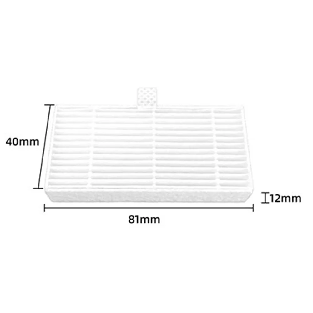 Cecotec-ロボット掃除機の交換用フィルター,Conga 999, 81x40x12mm, 4個,10個