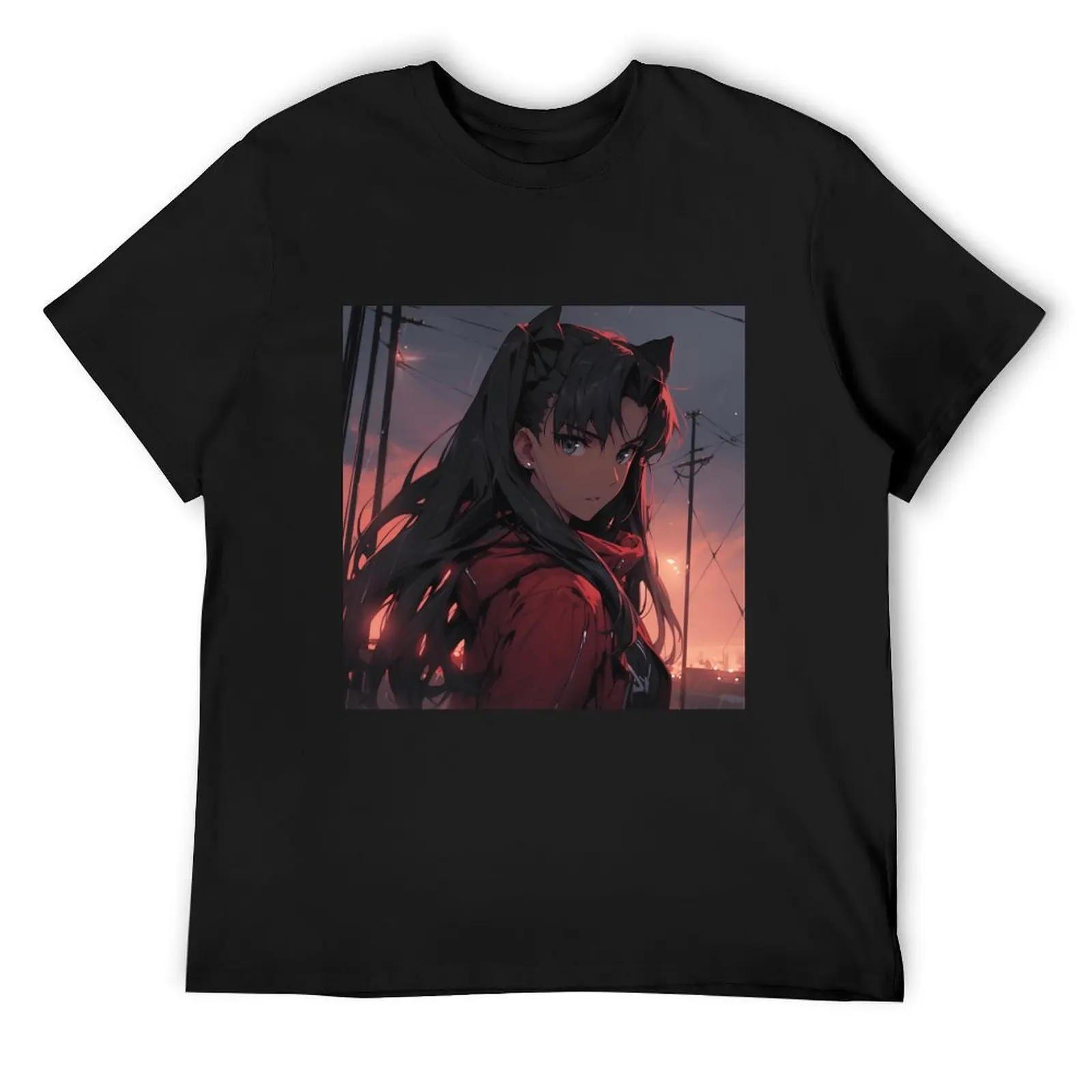 

Rin Tohsaka - Fate series 3 T-Shirt Short sleeve tee Funny t-shirt oversizeds Men's cotton t-shirt