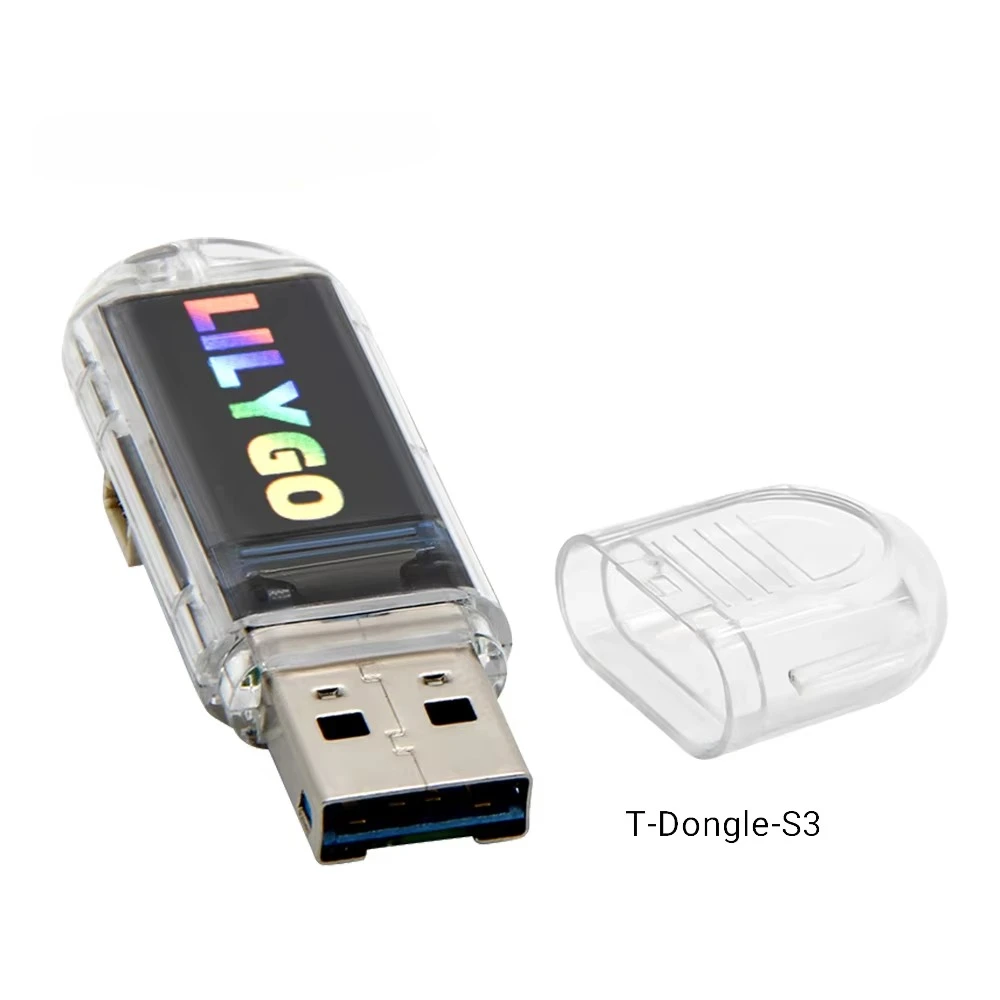 LILYGO T-Dongle-S3 ESP32-S3 Development Board 0.96-inch IPS Color Screen USB Dongle 16MB Flash Support Wi-Fi Bluetooth 5.0