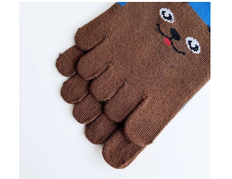 Fünf-Finger-Socken für Damen und Mädchen, Baumwolle, gestreift, Liebe, schweißabsorbierend, niedlich, lässig, antibakteriell, atmungsaktiv, Zehen-Söckchen für Studenten – Detail 9