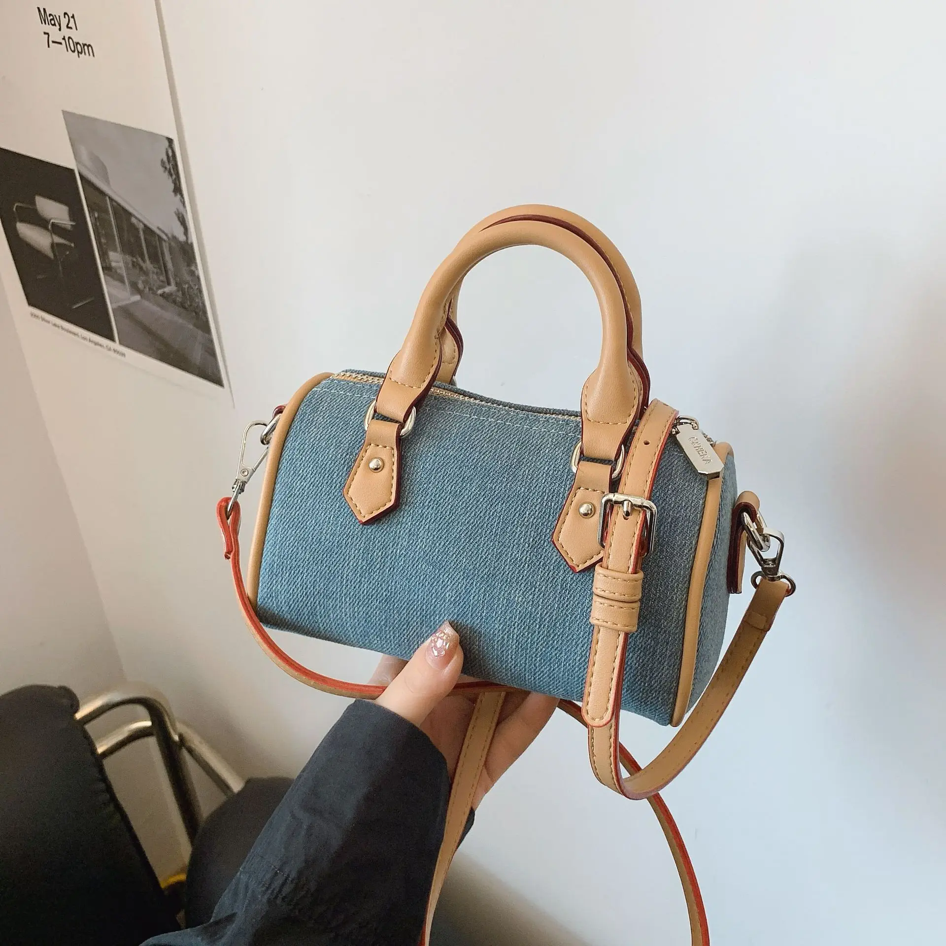 

Уникальная сумка-подушка Boston с цветными блоками 2025, универсальная сумка через плечо для женщин, модная ручная сумка-тоут, повседневная шикарная сумка