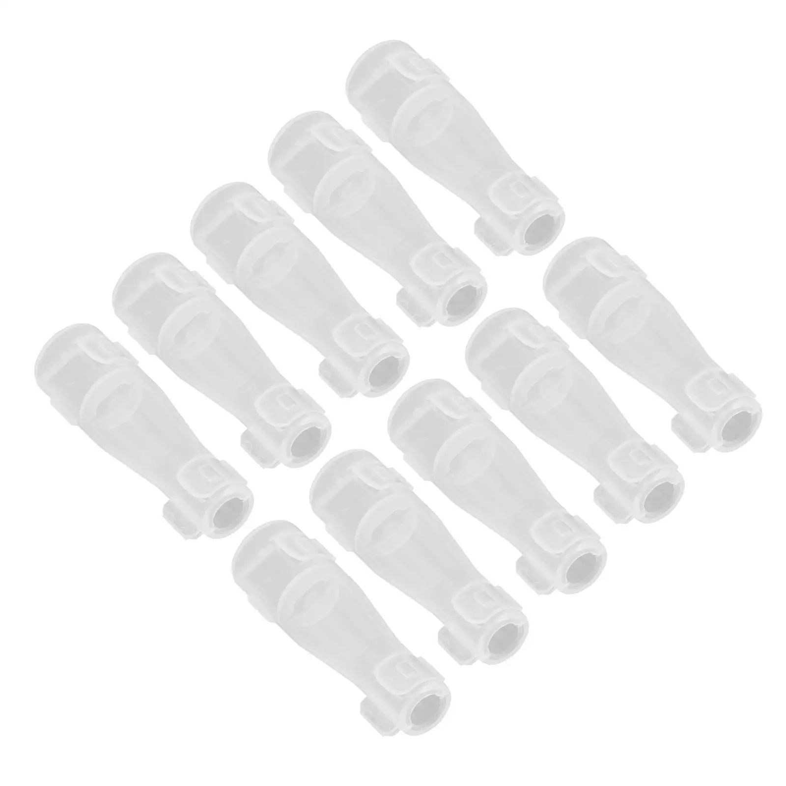 

10 Pcs Travel Brush Holder Makeup Guard Household Cover Covered Plastic Silicone
