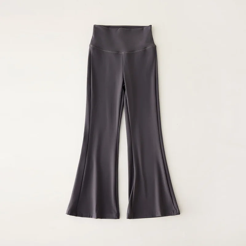 Flare Leggings for Girls Black Pink Casual Soft High Waist Teenager Leggings Clothes Long Bootcut Pants Kids Dance Bottoms