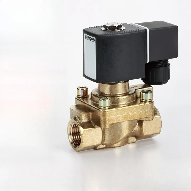 Parts are suitable for BONDON QUANJIA two-position two-way brass high-pressure solenoid valve for blow molding machine