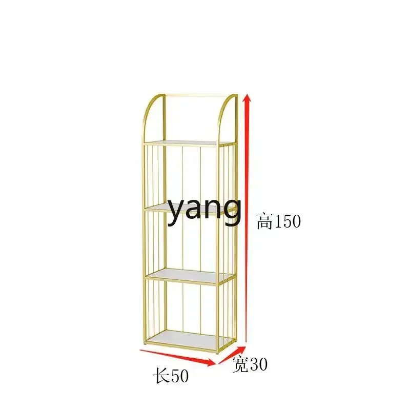 yjq living room wrought iron screen partition shelf simple bookshelf multi-layer floor display shelf