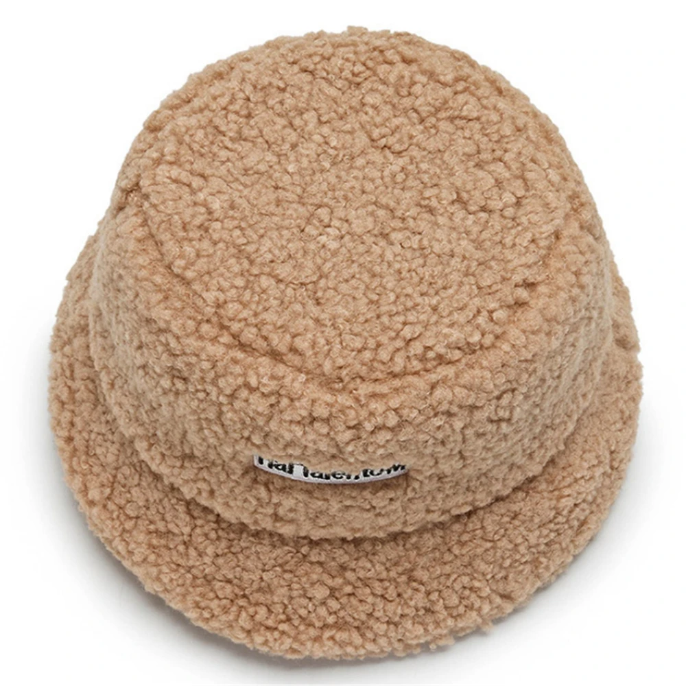 قبعة دلو دافئة للجنسين قبعة صياد شتوية من الصوف ظلة عصرية #4