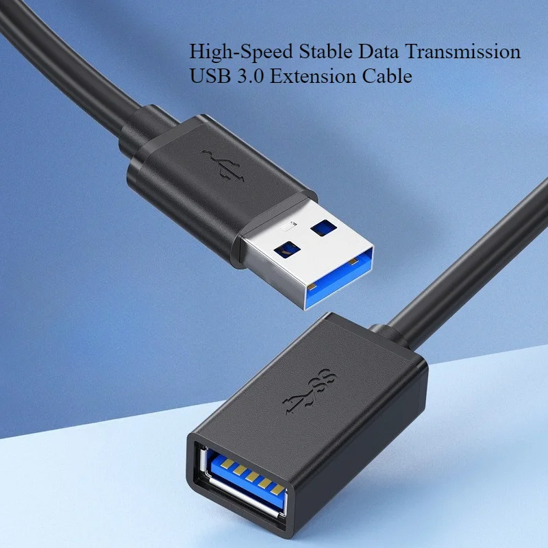2 قطعة كابلات تمديد usb3.0 10Ft/3m، كابلات البيانات، محركات أقراص فلاش USB للكمبيوتر، كابلات تمديد USB للماوس ولوحة المفاتيح