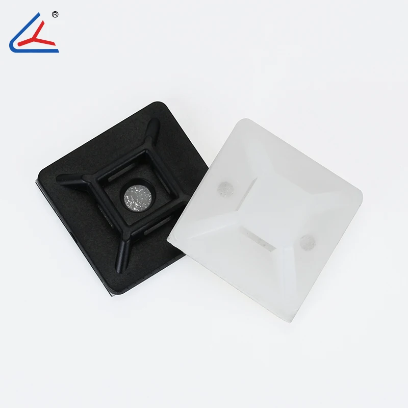 ND 20/50/100PCS  Cable Tie Mounts Self Adhesive with Screw Hole Zip Wire Tie Mounting Base Holder