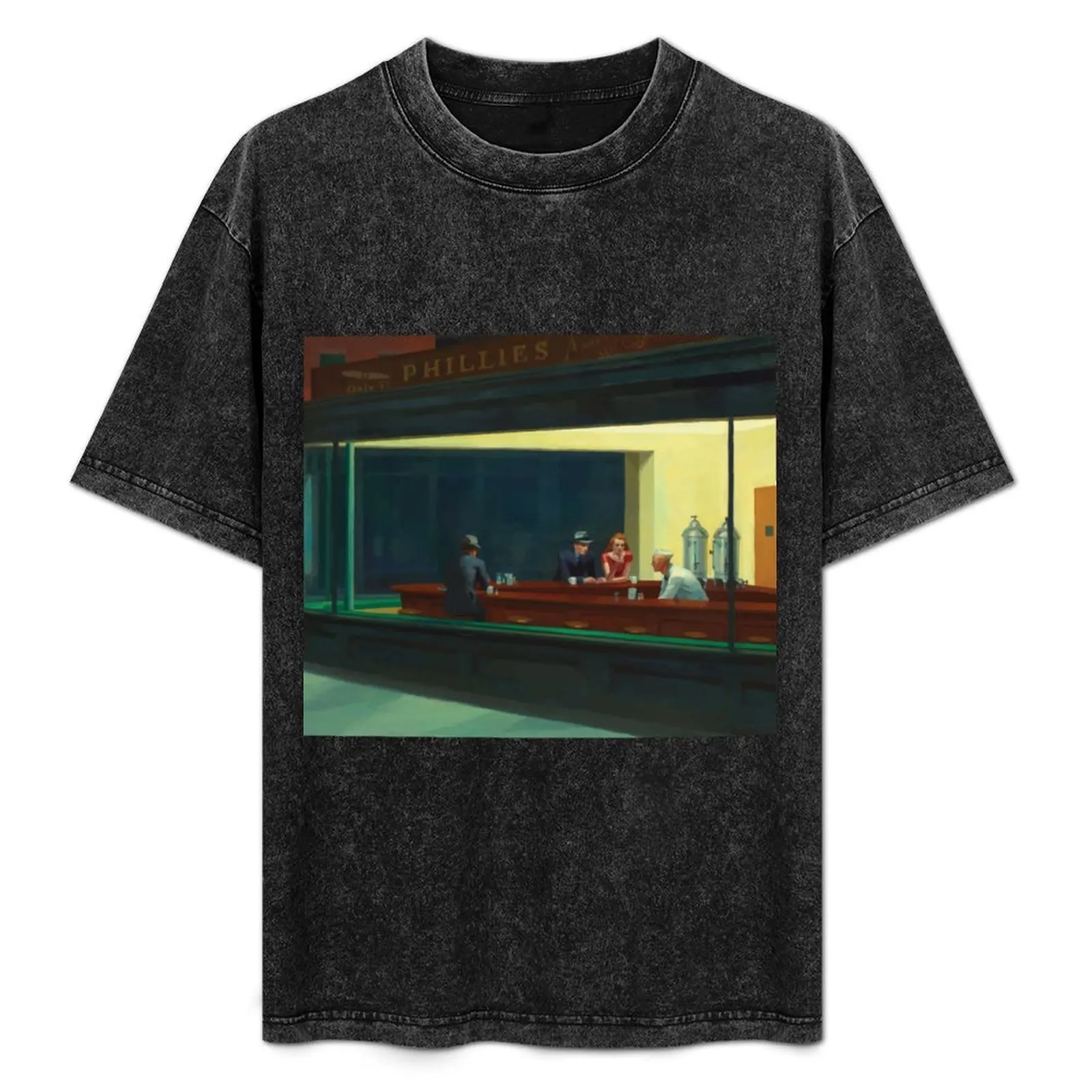 

Nighthawks, Edward Hopper, Night Owl, Classic Painting T-Shirt man t shirt summer anime t shirts for man T-Shirt