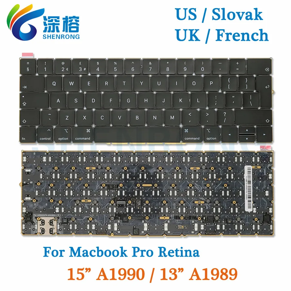 Teclado para MacBook Pro 13 e 15 2018-2019 A1989 A1990