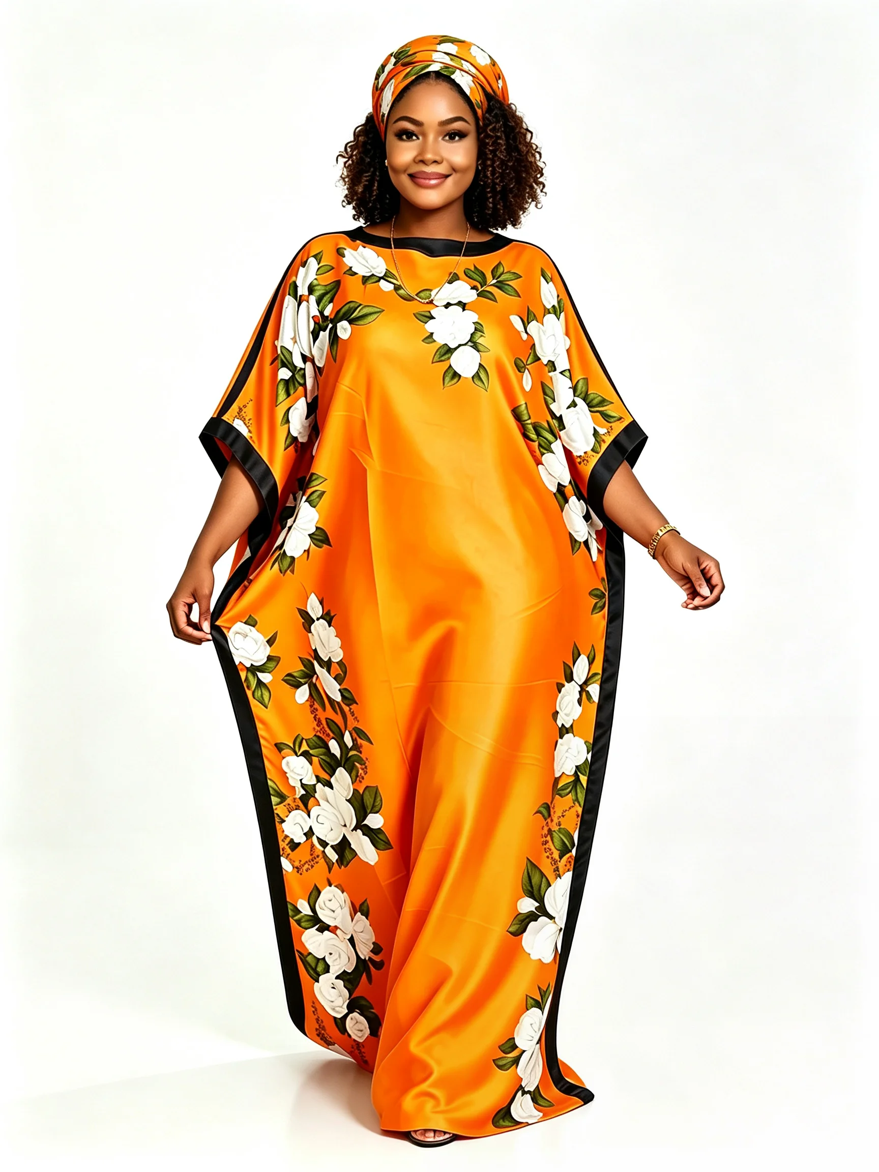 kaftan-africano-de-seda-com-estampa-floral-laranja-para-mulheres-com-lenco-de-cabeca-correspondente-vestido-maxi-longo-e-solto-robe-dashiki