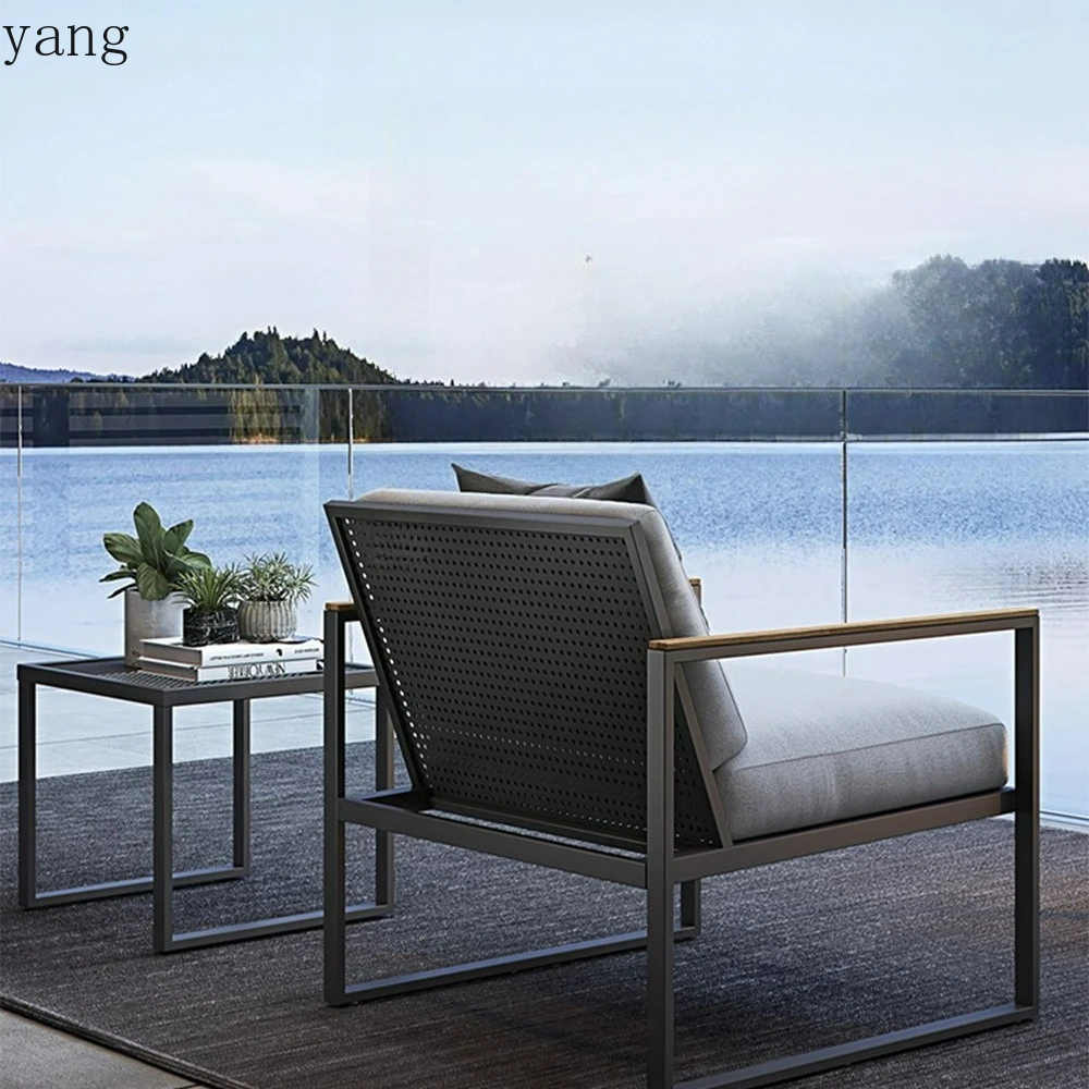 LH outdoor courtyard open-air garden balcony waterproof sunscreen leisure rattan chair furniture combination