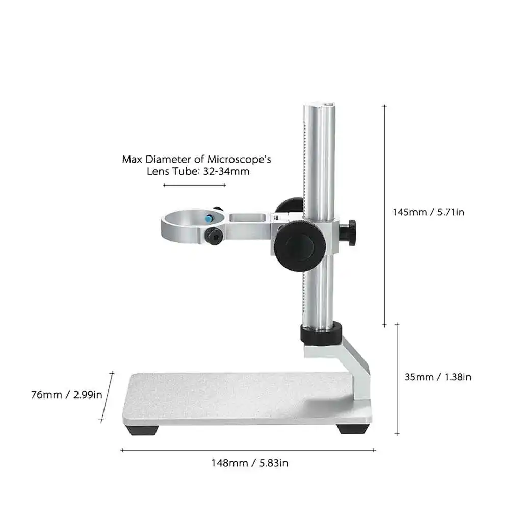 Digital Microscope Aluminum Alloy Stand Bracket Holder Lifting Support Endoscope Magnifier Camera Bracket Table