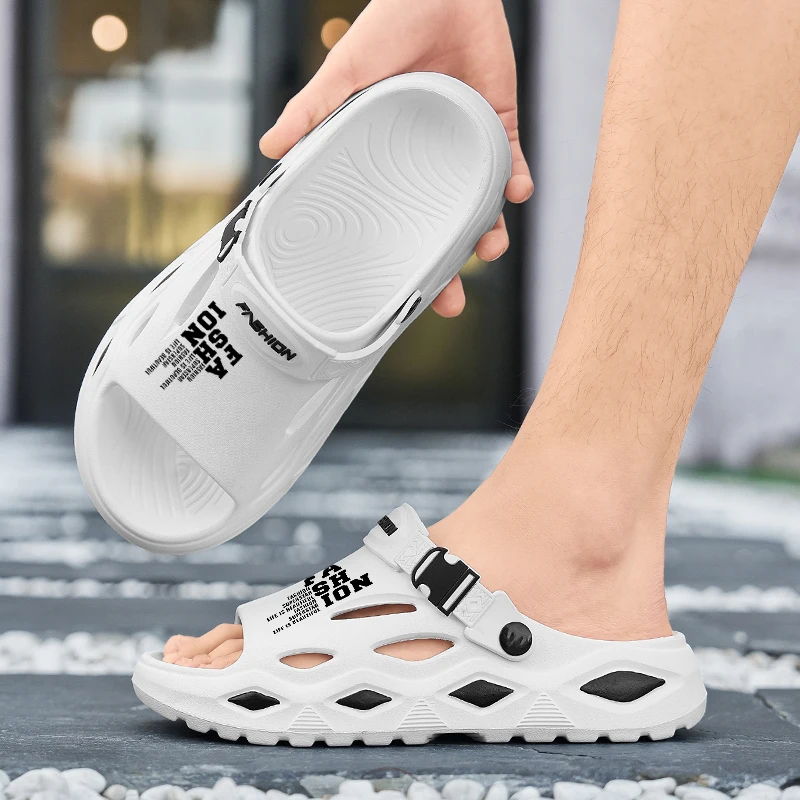 

Comfortable Extra Large Cowhide Slippers Soft Sole Breathable Anti Slip Lightweight Outdoor Beach Walking Shoes