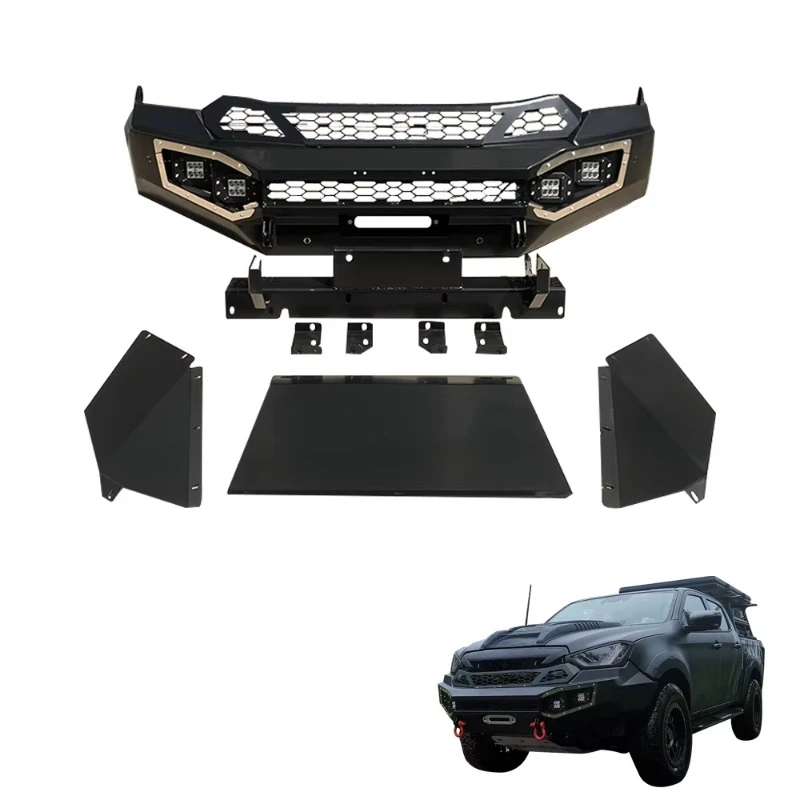 

Isuzu Auto Parts Winch Bumper Dmax Pickup Steel Protective Body Kit Bull Pole Car Front Bumper