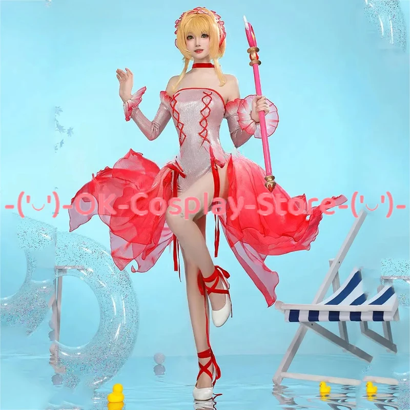 

KINOMOTO SAKURA Goldfish Suit Cosplay Costume Women Sexy Dress Halloween Carnival Uniforms Party Clothing Custom Made