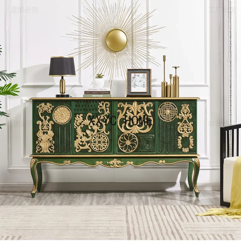 

Sideboard Cabinet Solid Wood Multi-Functional Locker Hallway Cabinet