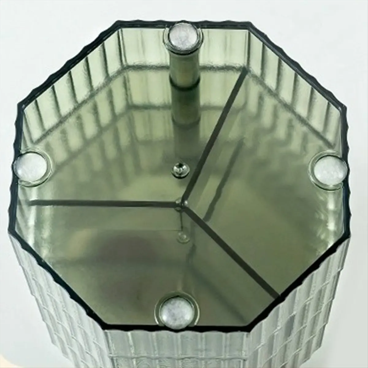 *ABAB Jewelry Box,Acrylic Jewelry Organizer with Handle, Clear Jewelry Boxes for Women Girls, Make Up Organizer Green