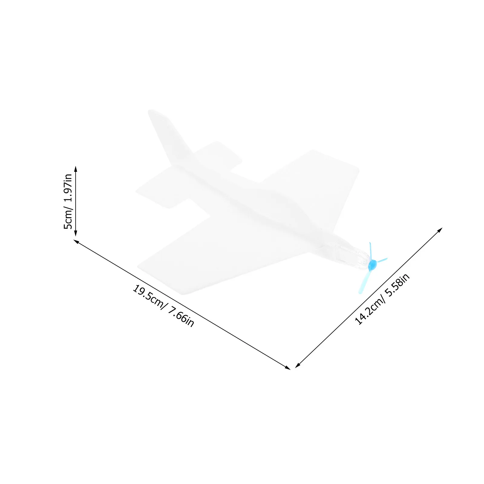 1Set DIY Paintable Blank Foam Airplane Glider Kit Lightweight Easy Assemble Creative Family Craft Indoor Outdoor