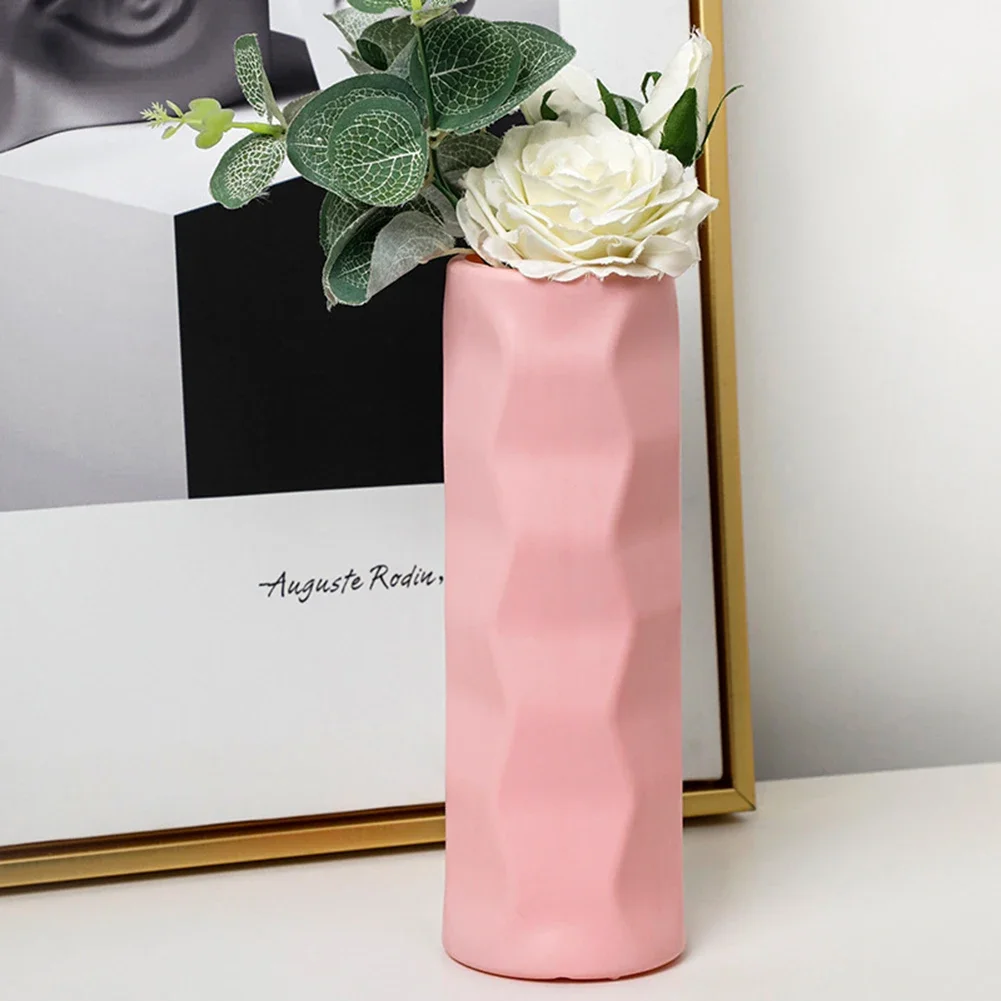 Dynamic Look Home Decoration Vase Anti-drop Vase Break-Proof Creative Design High-Quality Plastic Long-lasting Use