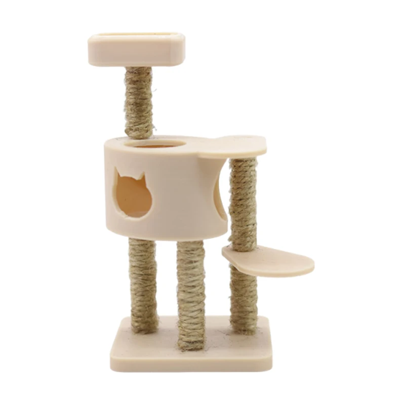 1/12 Dollhouse Simulation Pet Cat Climbing Frame Model Dollhouse Miniature Furniture Accessories Micro Scene Construction Props view 3