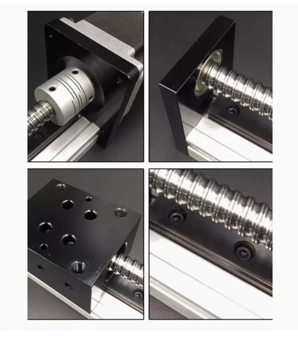 400mm-500MM Stroke DXG ball screw single track Slide Table t-linear Precision Guide Rail Module 57 motor table