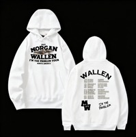 New Morgan Wallen Im The Problem Tour 2025 Hoodie North America Concert Merch Autumn Winter Streetwear Two Styles
