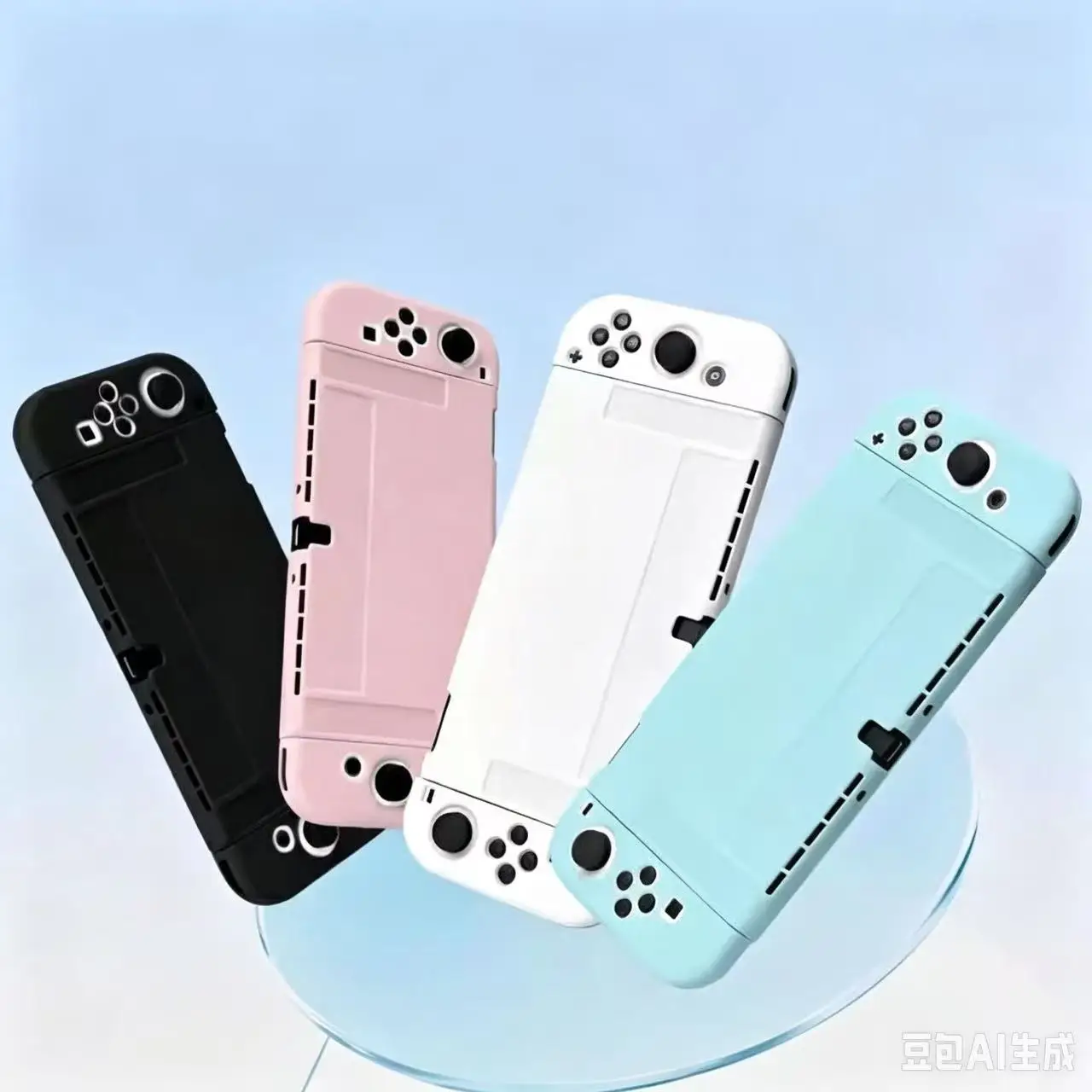 Capa de TPU Macia para Console de Jogo Nintendo Switch Oled, Capa Protetora para Controle JoyCon NS, Acessórios em Cores Candy Fashion