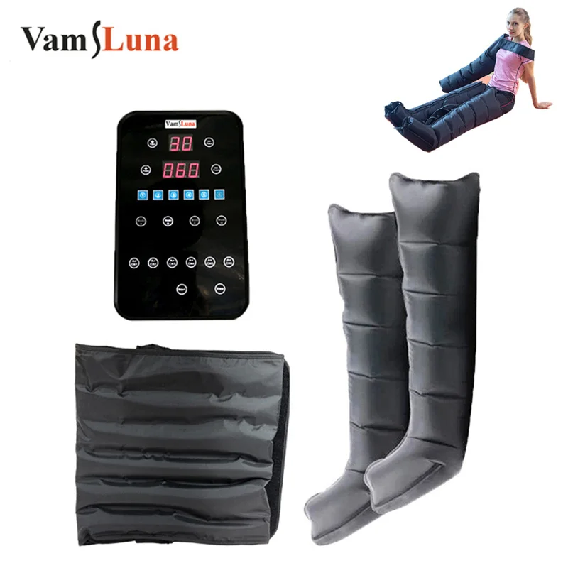 6 Chamber Air Compression Massager Massage System for Legs to Promote Blood Circulation Swelling Recovery Guidance System