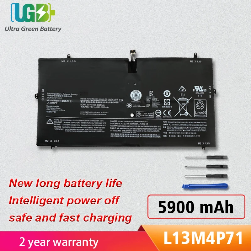 UGB New L13M4P71 Battery for Lenovo Yoga 3Pro 1370 Series Pro-1370-80HE Pro-5Y71 Pro-I5Y51 Pro-I5Y70 Pro-I5Y71 L14S4P71