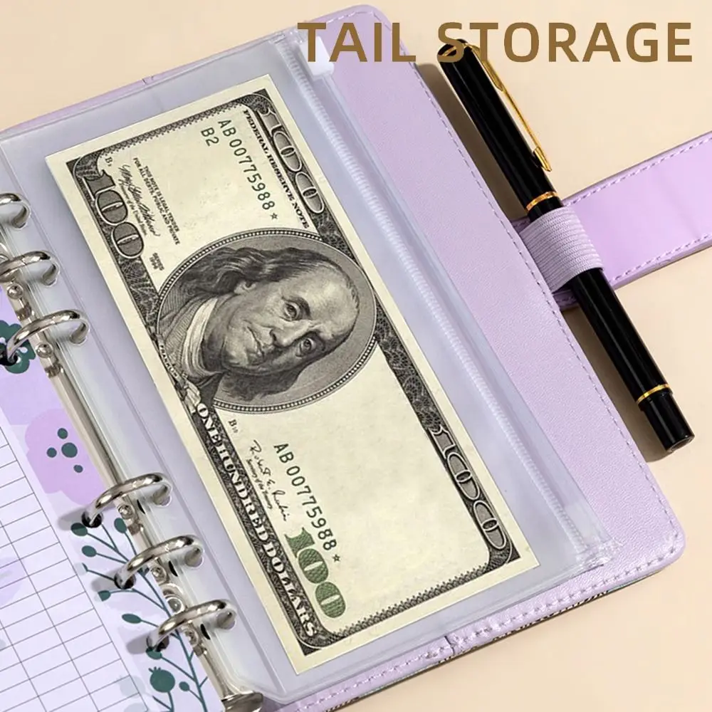 

Бюджетный органайзер A6 из искусственной кожи с листами для учета расходов, застежкой-молнией и конвертами для денег, дизайн «Цветы кешью»