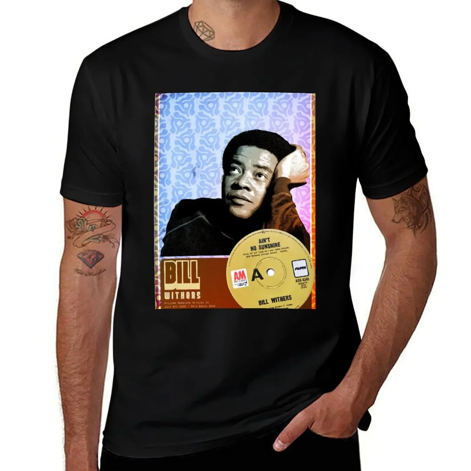 Bill Withers T-Shirt quick-drying vintage clothes plain quick drying shirts men graphic