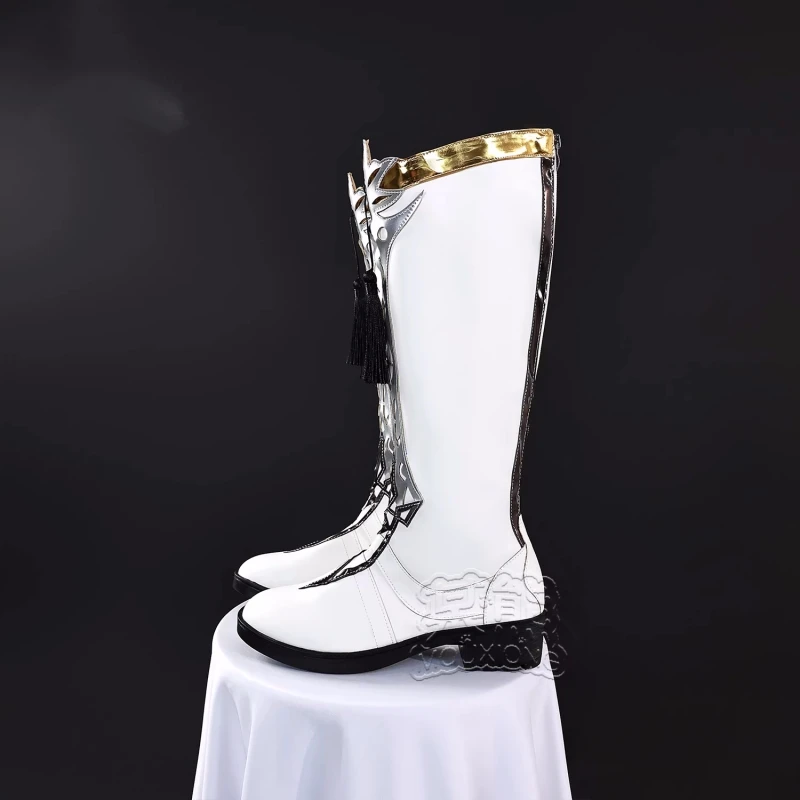 Zayne cosplay sapatos jogo amor e espaço profundo mulheres homens botas longas uniforme de batalha acc halloween cosplay trajes adereços sapatos estoque