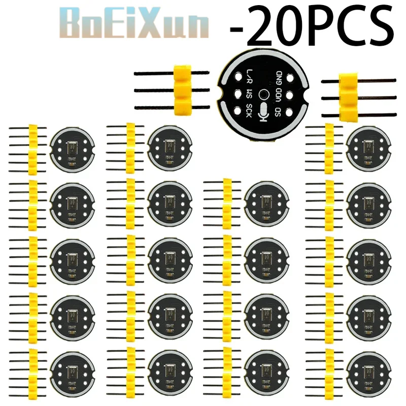 1-20PCS MH-ET LIVE INMP441 I2S Digital Microphone Module Omnidirectional MEMS Mic Low Noise High Precision for Arduino