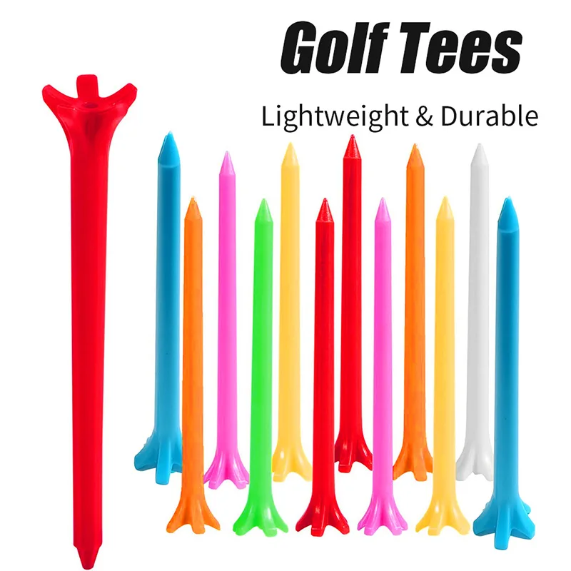 Golf Nail Five Claw Plastic Ball Tee 70mm Length Opening Color Ball Nail 50 Pieces Golf Supplies