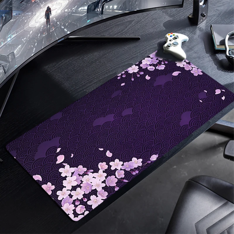 Large Mouse Pad Cherry blossomsGamer Keyboard Mousepad Pc Computer Desk Mat Gaming Pad Mouse Mats For CS GO LOL 900x400