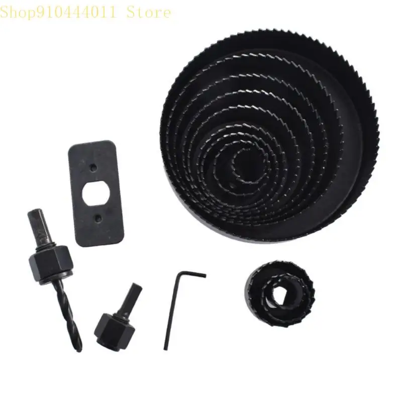 

28GF Heavy Duty Hole Cutting 18 Pieces 19mm to 127mm Hole for Soft Plastic Carbon Steel Construction