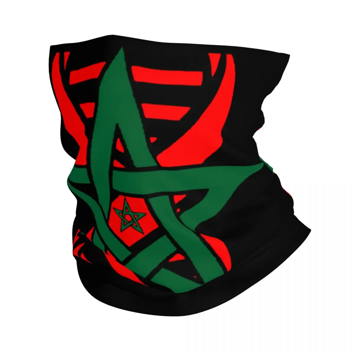 Bandana con estampado de la bandera de Marruecos, Bandana con estampado, Bandana para la cara, diadema para deportes al aire libre, Unisex, lavable para adultos