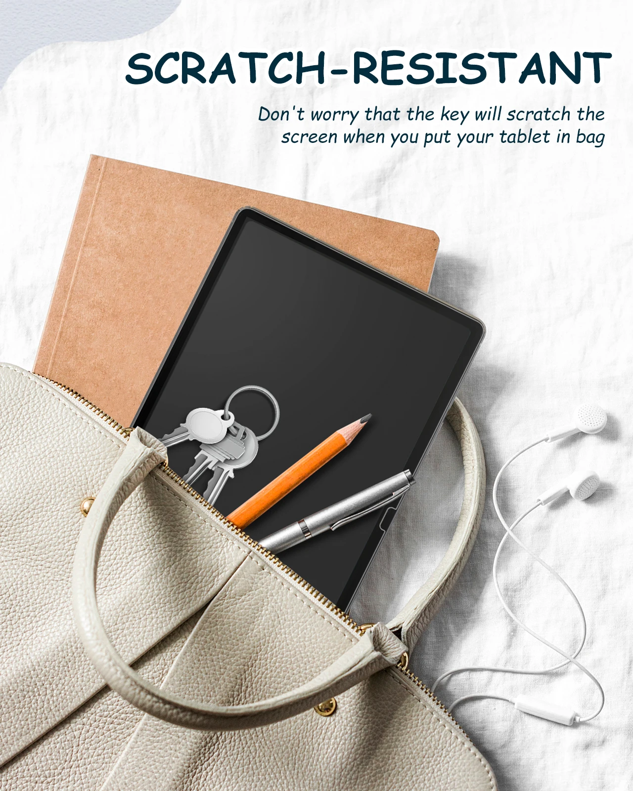 2 حزمة حامي الشاشة الورقية لسامسونج غالاكسي تبويب S10 FE زائد/FE + 2025 المضادة للوهج PET حامي الشاشة فيلم ل Tab S10 FE + #6