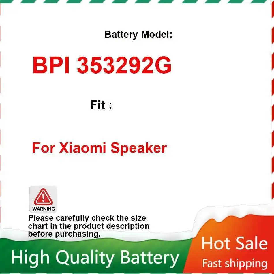 

Bpi 353292G For Xiaomi Speaker 1500Mah Premium Replacement Battery