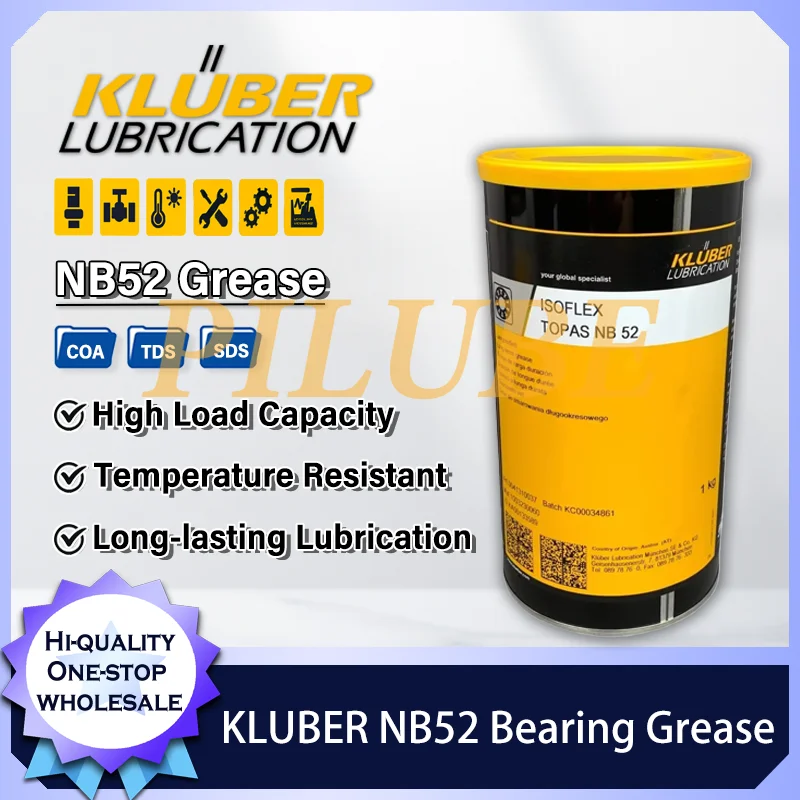 

KLUBER NB52 Bearing Grease 1KG for High Load and Temperature Resistance Lubrication for Machinery Industrial Equipment Care