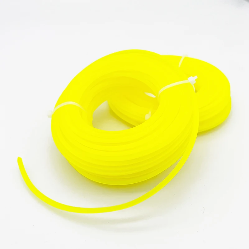 Gasoline Brushcutters Accessories Square Cutting Rope 2.7mm Trimmer Line for Brush Cutter Head