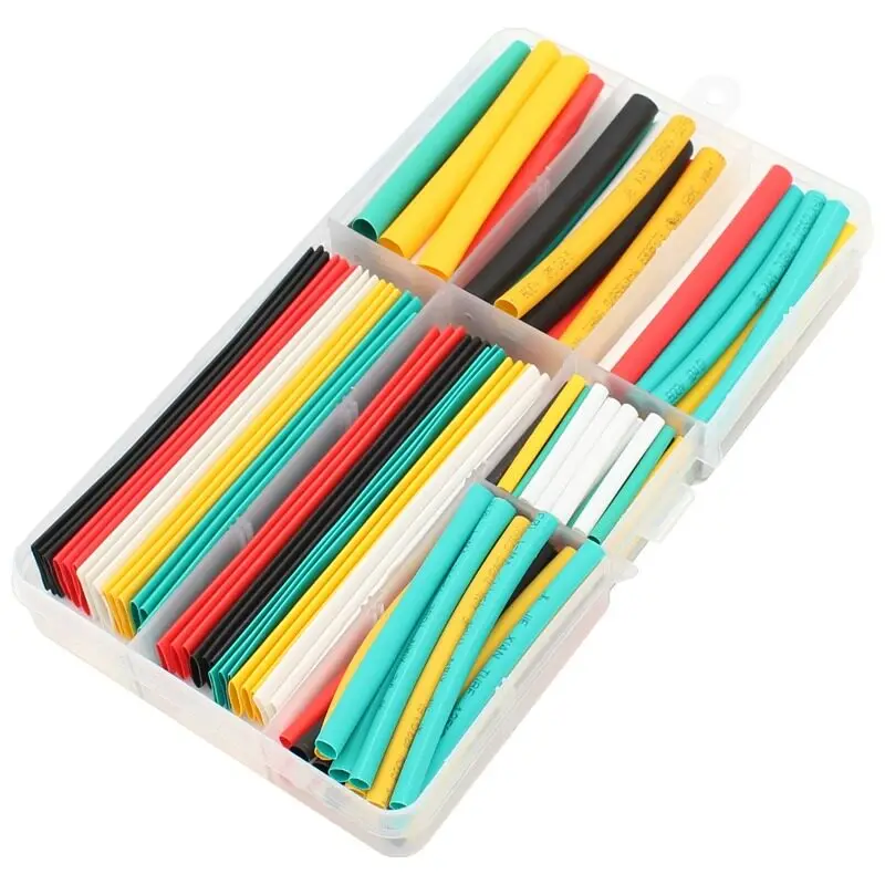 Heat Shrink Tubing Soft Insulation Sleeve Cable Protector Wire Wrap for Data Charging Cable Repair and Electrical Insulation