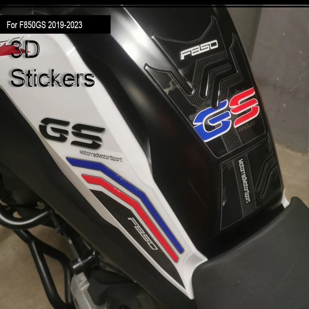 For F850GS F 850 GS F850 ADV GSA Motorcycle 3D Gel Tank pad Protector Stickers Paint Protection Decal Kit 2019 - 2023