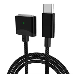 For macbook pro use usb-c to magsafe 3 cable PD3.1 140W fast charging magnetic cable
