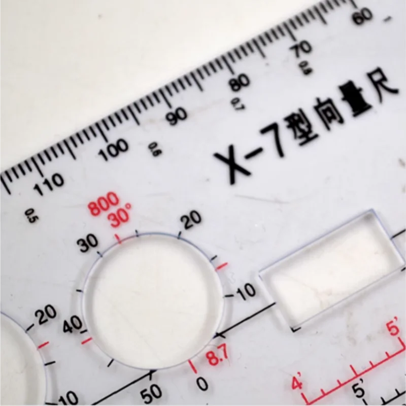 Vector ruler X-7/X-8 flight ruler Multi-function navigation pilot ruler Civil aviation Navigation ruler