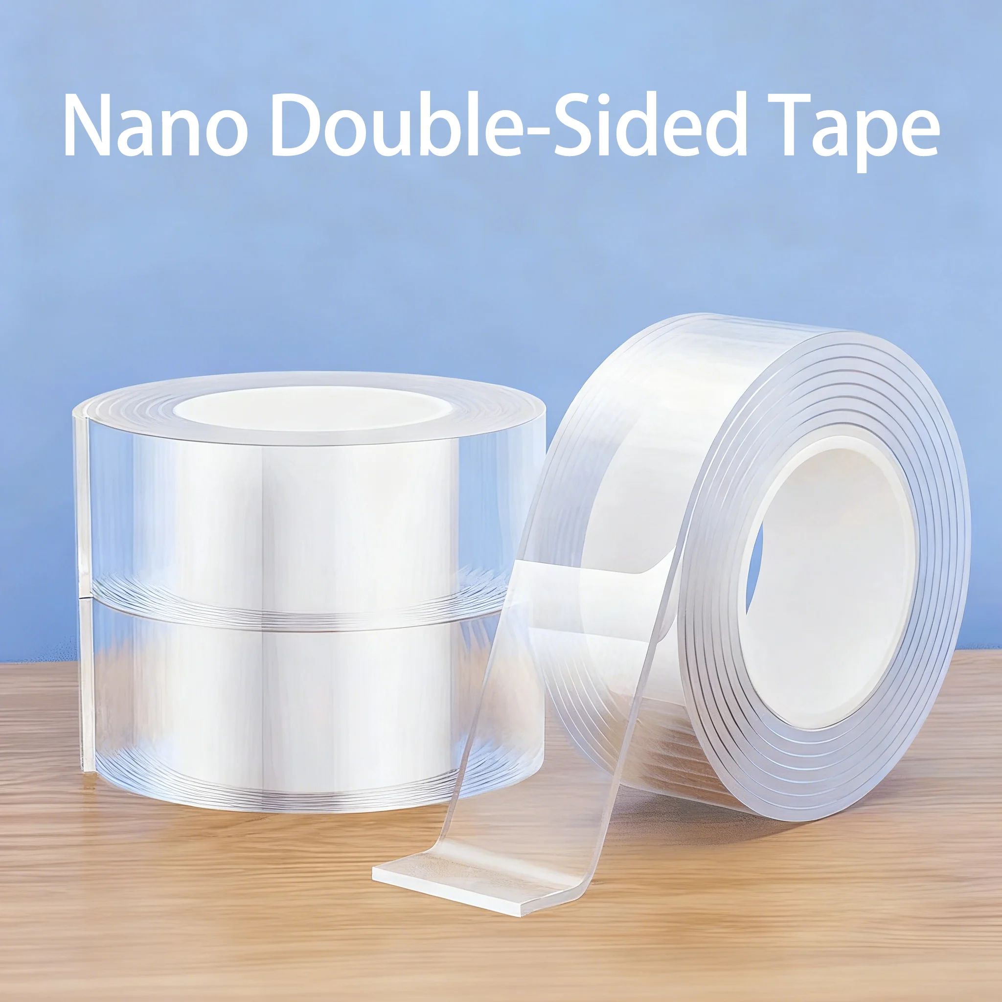 

5M Nano Double-Sided Tape, High Adhesion Tape, Wall Mounting Without Leaving Marks, Transparent Grid Nano Double-Sided Waterproo