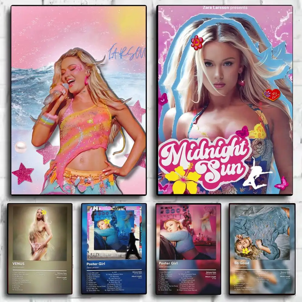 Singer Music Album Z-Zara L-Larsson Poster Decorative Wall Art
